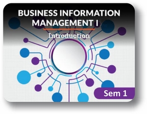  Business Information Management Semester 1: Introduction